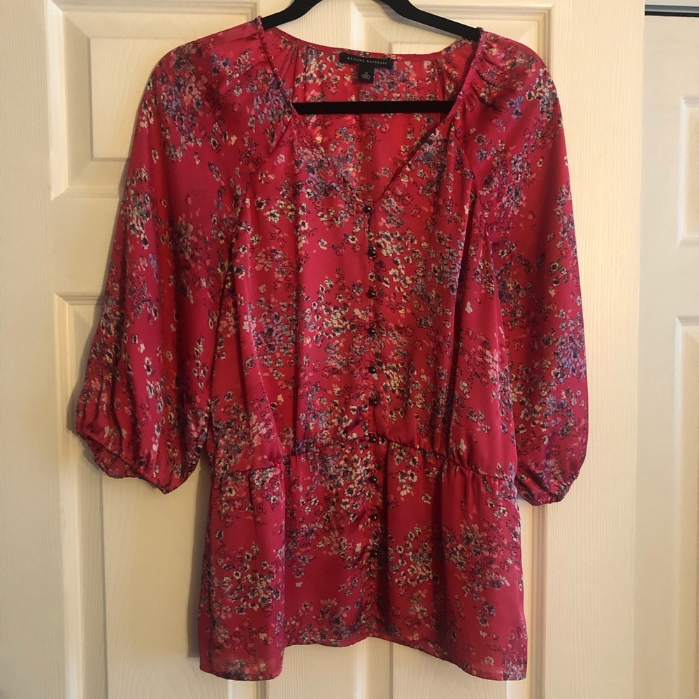 🔥3/$20🔥 Banana Republic Peplum Blouse